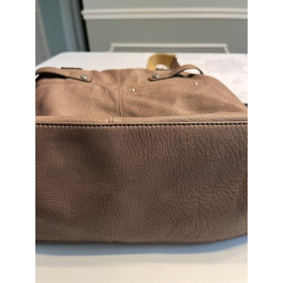 B. Makowsky Large Brown Leather Hobo Satchel Handbag Purse with Dust Cover EUC - Picture 8 of 16